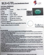 Load image into Gallery viewer, 4.26 Ratti Natural Emerald Stone With Govt. Lab Certified (8991)