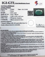 Load image into Gallery viewer, 6.14 Ratti Natural emerald with Govt Lab Certificate-(3441)