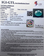 Load image into Gallery viewer, 6.71/CT Natural Panna Stone with Govt. Lab Certified-(8991)