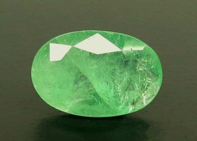 3.12/CT Natural Panna Stone with Govt. Lab Certificate (12210)