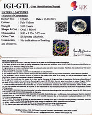 3.36 Ratti yellow sapphire with Govt Lab Certificate-(6771)