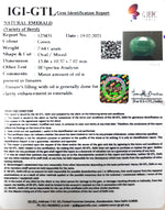 Load image into Gallery viewer, 8.48 Ratti Natural emerald with Govt Lab Certificate-(3441)