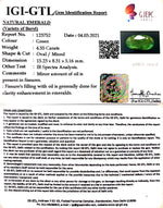 Load image into Gallery viewer, 5.05 Ratti Natural emerald with Govt Lab Certificate-(2331)