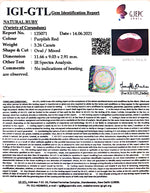 Load image into Gallery viewer, 3.61 Ratti Natural New Burma Ruby with Govt. Lab Certificate-(4551)