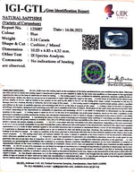 Load image into Gallery viewer, 3.48 Ratti Natural Blue Sapphire With Govt Lab Certified-(6771)