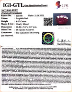 Load image into Gallery viewer, 4.51 Ratti Natural Mozambique Ruby with Govt. Lab Certificate-(12210)