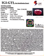 Load image into Gallery viewer, 5.51 Ratti Natural Mozambique Ruby with Govt. Lab Certificate-(12210)