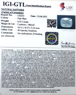 Load image into Gallery viewer, 4.82 Ratti Natural Neelam with Govt Lab Certificate-(6771)