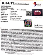 Load image into Gallery viewer, 5.47 Ratti Natural Mozambique Ruby with Govt. Lab Certificate-(12210)