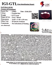 9.01 Ratti Natural Neo Burma Ruby with Govt. Lab Certificate-(5661)