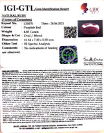 Load image into Gallery viewer, 4.47 Ratti Natural New Burma Ruby with Govt. Lab Certificate-(4551)