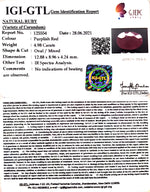 Load image into Gallery viewer, 5.52 Ratti Natural Neo Burma Ruby with Govt. Lab Certificate-(5661)