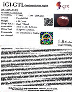 Load image into Gallery viewer, 5.39 Ratti Natural New Burma Ruby with Govt. Lab Certificate-(4551)