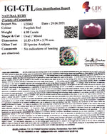 Load image into Gallery viewer, 5.52 Ratti Natural Neo Burma Ruby with Govt. Lab Certificate-(5661)
