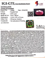 Load image into Gallery viewer, 5.48 Ratti Natural New Burma Ruby with Govt. Lab Certificate-(4551)