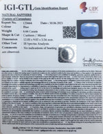 Load image into Gallery viewer, 7.39 Ratti Natural Blue Sapphire With Govt Lab Certified-(4551)