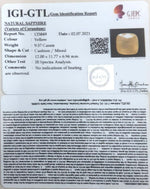 Load image into Gallery viewer, 10.62 Ratti Natural Ceylonese Yellow Sapphire with Govt Lab Certificate-(6771)