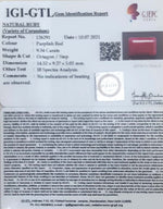 Load image into Gallery viewer, 10.36 Ratti Natural Neo Burma Ruby with Govt. Lab Certificate-(3441)