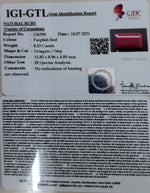 Load image into Gallery viewer, 9.46 Ratti Natural new burma Ruby with Govt. Lab Certificate-(2331)
