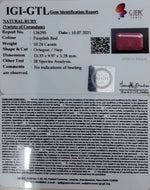 Load image into Gallery viewer, 10.24/CT Natural new burma Ruby with Govt. Lab Certificate (2331)