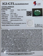Load image into Gallery viewer, 6.53 Ratti Natural Panna Stone with Govt. Lab Certified-(3441)