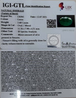 Load image into Gallery viewer, 2.97 Ratti Natural Colombian Panna Stone with Govt. Lab Certified-(8991)