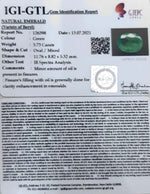 Load image into Gallery viewer, 3.73/CT Natural Panna Stone with Govt. Lab Certified-(4551)