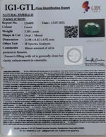 Load image into Gallery viewer, 3.58/CT Natural Panna Stone with Govt. Lab Certified-(4551)