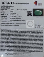 Load image into Gallery viewer, 2.96/CT Natural Panna Stone with Govt. Lab Certified-(2331)
