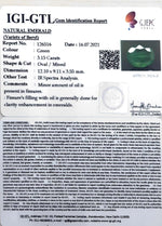 Load image into Gallery viewer, 3.49 Ratti Natural Colombian Panna Stone with Govt. Lab Certified-(8991)