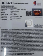 Load image into Gallery viewer, 4.46 Ratti Natural Govt. Lab Certified Ceylonese Gomed-(1221)