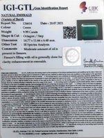 Load image into Gallery viewer, 11.08 Ratti Natural Panna Stone with Govt. Lab Certified-(2331)