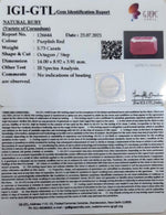 Load image into Gallery viewer, 6.36 Ratti Natural new burma Ruby with Govt. Lab Certificate-(2331)