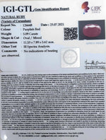 Load image into Gallery viewer, 5.64 Ratti Natural Neo Burma Ruby with Govt. Lab Certificate-(5661)