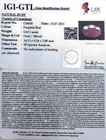 Load image into Gallery viewer, 6.24 Ratti Natural New Burma Ruby with Govt. Lab Certificate-(4551)