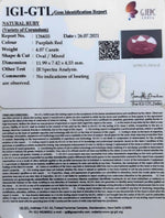 Load image into Gallery viewer, 4.51 Ratti Natural Ruby with Govt Lab Certificate-(7881)