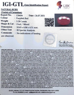 Load image into Gallery viewer, 7.78 Ratti Natural Ruby with Govt Lab Certificate-(7881)