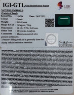 Load image into Gallery viewer, 3.83/CT Natural Panna Stone with Govt. Lab Certified-(2331)
