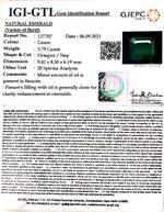 Load image into Gallery viewer, 3.79 Carat Natural Panna Stone with Govt. Lab Certified-2331