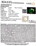 Load image into Gallery viewer, 3.17/CT Natural Panna Stone with Govt. Lab Certificate (6771)