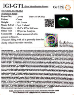 Load image into Gallery viewer, 3.01/CT Natural Panna Stone with Govt. Lab Certificate (6771)