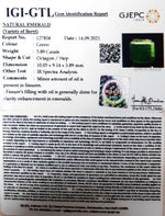Load image into Gallery viewer, 3.89/CT Natural Panna Stone with Govt. Lab Certified-(2331)