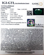 Load image into Gallery viewer, 2.74/CT Natural Panna Stone with Govt. Lab Certified (3441)