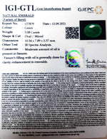 Load image into Gallery viewer, 3.08/CT Natural Panna Stone with Govt. Lab Certified (3441)