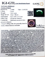 Load image into Gallery viewer, 2.45/CT Natural Panna Stone with Govt. Lab Certificate (6771)