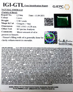 Load image into Gallery viewer, 3.38/CT Natural Panna Stone with Govt. Lab Certified (3441)