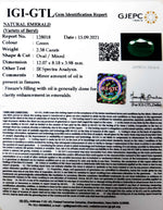 Load image into Gallery viewer, 2.64 Ratti NATURAL Colombian Panna Stone with Govt Lab Certified-(12210)
