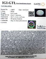 Load image into Gallery viewer, 8.52/CT Natural Fire Opal with Govt. Lab Certificate (3441)