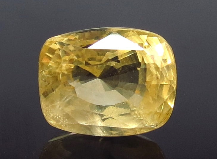 7.63/CT Natural yellow sapphire with Govt Lab Certificate-78810