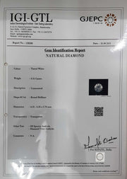 0.31/CT Premium Quality Diamond with Govt. Lab Certificate